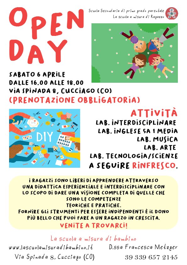 Scopri di più sull'articolo Open Day Medie